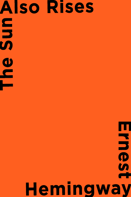 Cover idea one is all orange