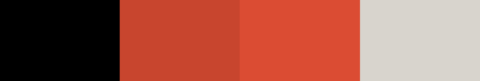 Color palette of oranges and tans
